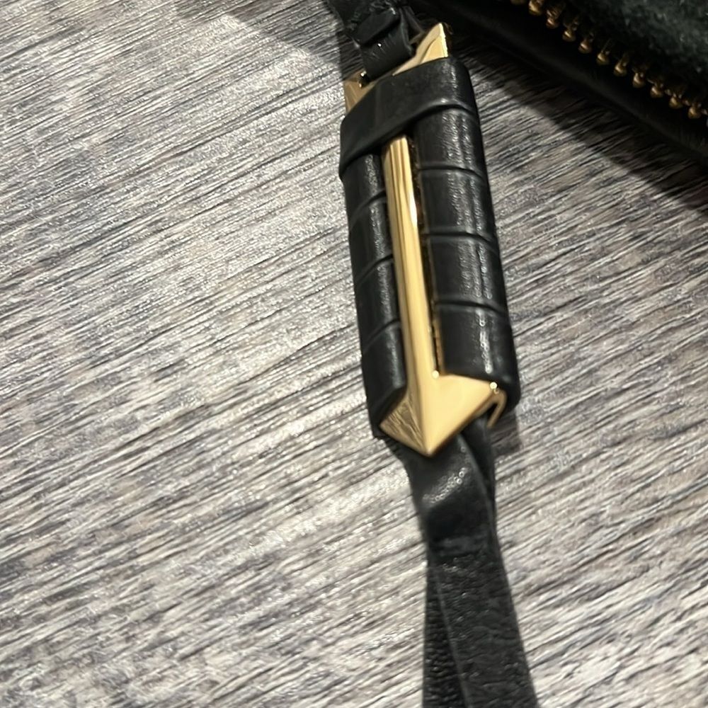 Stella & Dot COVET Highline leather suede mini crossbody purse black ($159) - Picture 7 of 16